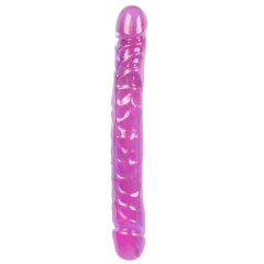 Dvojni dildo Crystal Jellies, vijoličen