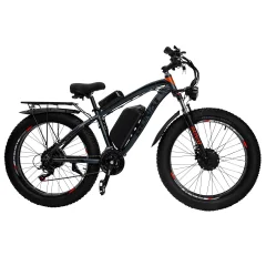 Električno kolo GUNAI Dvojni motor 2000W 22Ah 21 stopenjsko 26" gorsko e-kolo Fat Tire - GN88