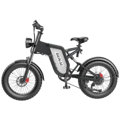 GUNAI MX25 električno kolo 1000W motorjem 48V 25AH baterija 7-hitrosti največja hitrost 45km 20'' debelo gorsko kolo - črna