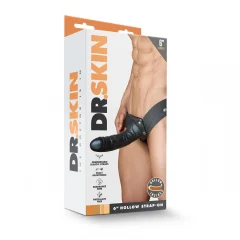 Podaljšek za penis s pasom Dr. Skin, 17 cm, črn