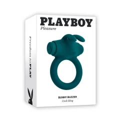 Obroček za penis Playboy Bunny Buzzer, zelen