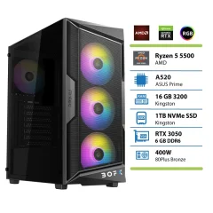 BOFX NASH 1 Ryzen 5 5500/16GB/1TB/RTX 3050 namizni računalnik