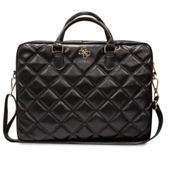 Torba za prenosnike Guess 4G Quilted Black, do 16''