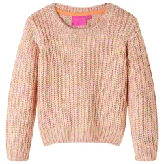 Otroški pulover pleten nežno pink 104