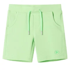 Otroške kratke hlače fluorescentno zelene 92