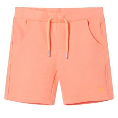 Otroške kratke hlače z vrvico neon oranžna 140