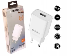 Jellico adapter C58 hišni polnilec 2,1A Quick Charge 10W vhod USB A - Original (EU Blister) bel