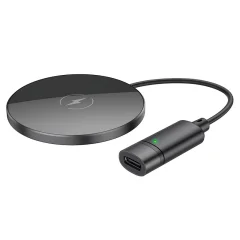 Hoco original brezžična polnilna postaja CW31 magnetna 15W MagSafe, brezžični polnilec črn