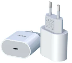 Kakusiga adapter KSC-541 hišni polnilec Quick Charge 20W vhod Type C PD 3.0 - Original (EU Blister) bel