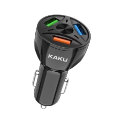 Kaku avtopolnilec KSC-486 3.0 QC s tremu USB izhodi - črn