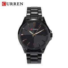 CURREN 8322 Lepi moški Quartz Watch Enostavno, vendar priljubljeno iz nerjavečega jekla trak Watch Quartz Moški black