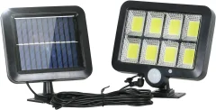 Zunanja solarna svetilka, solarna svetilka s senzorjem gibanja, varnostna svetilka s 5M kablom, vodotesna IP65, 160 LED 3 načini, za lopo