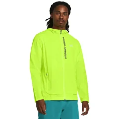 UA OutRun The Storm Jacket, High Vis Yellow/Black - M