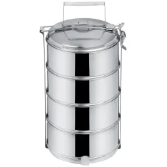 4×1300 ml inox lunch box posoda za hrano z ročajem