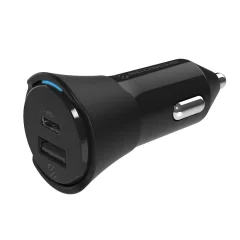 SCOSCHE, PowerVolt PD32, avtomobilski polnilec, dvojni priključek 20W USB-C PD + 12W USB-A.