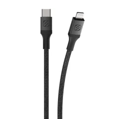 SCOSCHE, Strikeline težki kabel USB-C na lightning, 1,2 m, sivi