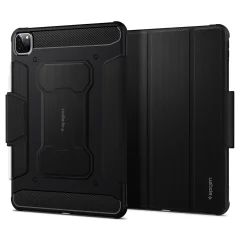 Ultra robusten ovitek s funkcijo stojala, Spigen Rugged Armor Pro - crn za iPad Pro 11 2022, 2021, 2020, 2018 in iPad Air 2022, 2020