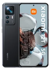 Obnovljeno - znaki rabe - XIAOMI 12T 5G Dual-SIM črn pametni telefon