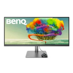 Monitor BENQ 86,3 cm (34,0") PD3420Q 3440x1440 IPS 5ms 2xHDMI DisplayPort USB-C (DP, 65W) 1/4xUSB3.0 HAS zvočniki Barve98% KWN HDR10