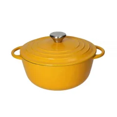 Cocotte rumena kozica 22xh16cm / 3l / indukcija / ghiza