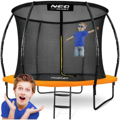 Profilirani vrtni trampolin 10ft/312cmz z notranjo mrežo neo-športov