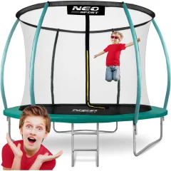 Profilirani vrtni trampolin 10ft/312cmz z notranjo mrežo neo-športov