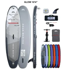 Aqua Marina napihljiv SUP GLOW 10’4″, 315 × 79 × 15 cm,  BT-24GL, z ambientno osvetlitvijo