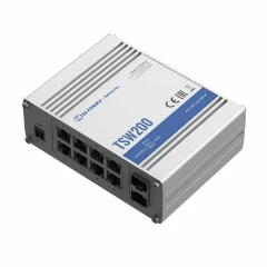 Teltonika stikalo Giga 8-port 8x PoE 2xSFP 240W DIN Mini TSW200000010