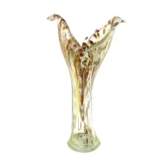 VAZA ORHIDEJA TRILOGY MURANO TEHNIKA 30 CM TRANSPARENT-SAFARI