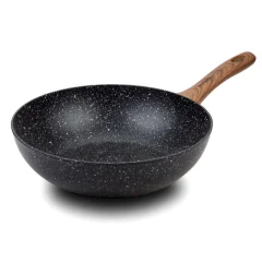 WOK PONEV NATURE 28 CM Z OBLOGO KAMNA  PROTI PRIJEMANJU