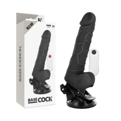 VIBRATOR BaseCock Realistic Remote Control Black 19,5 cm