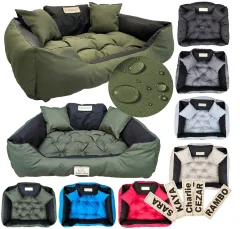 KingDog Green Vodoodporna pasja postelja Couch 100x75 cm