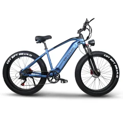 Tifgalop ES28 električno kolo za odrasle 26" električno gorsko kolo z 48V 18Ah odstranljivo baterijo 1000W Fat Bike - Modra