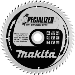 MAKITA TCT žagin list 190&#215;20 mm (60 zob) B-53291