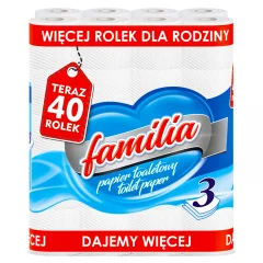 Familia toaletni papir brez vonja, 3 plasti, 40 rol