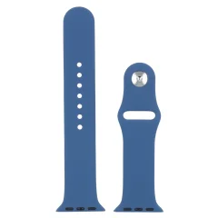 Silikonski trak za Apple Watch blue 1 2 3 4 5 6 7 8 9 SE 38, 40, 41 mm