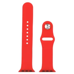 Silikonski trak za Apple Watch rdeče barve 1 2 3 4 5 6 7 8 9 SE 38, 40, 41 mm