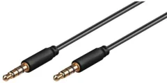 MicroConnect Kabel minijack 2m 3.5mm (4-pin, stereo)