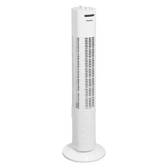 Bestron Stoječi ventilator s časovnikom 80 cm 35 W bel AFT760W