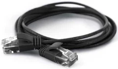 Wantec UTP povezovalni kabel Cat.6A sw 1,5 m RJ45 2,8 mm 7314 sw 1,5 m