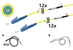 Metz Connect univerzalni kabel 12xOS2, LC-LC, 50 m 152U129JJ5050G