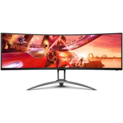 Monitor AOC 124,5 cm (49,0&quot;) AG493QCX 3840x1080 Curved Gaming 144Hz VA 1ms 2xHDMI 2xDisplayPort 3xUSB3.1 HAS Zvočniki  FreeSync Premium Pro HDR400 Agon