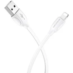 BOROFONE podatkovni kabel X19 Lightning na USB 1m 2,4A bel