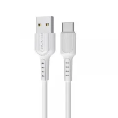 BOROFONE podatkovni kabel BX16 Type C na USB 1m 3A bel