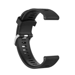 Pašček za uro Garmin Forerunner 245 Silicone Black 20 mm