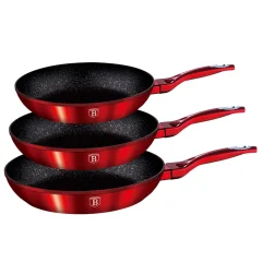 SET 3 GRANITNIH PONEV BERLINGER HAUS RED METALIC LINE BH-1288