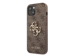 Guess, Trdo ohišje za Apple iPhone 13 Mini PU 4G Big, Rjava