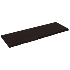 vidaXL Kopalniški pult temno rjav 180x60x(2-6) cm obdelan trden les