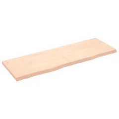 vidaXL Kopalniški pult 180x60x(2-6) cm neobdelan trden les