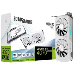 Grafična kartica nVidia RTX4070 Super Zotac Twin Edge OC bela - 12GB GDDR6X (ZT-D40720Q-10M)